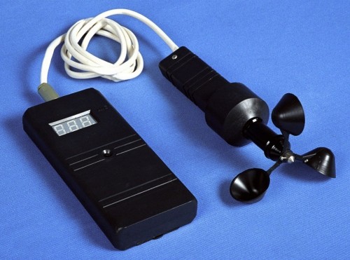 Hand-held electronic anemometer ARE