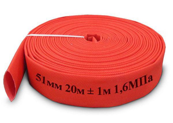 Fire hose with double-sided polymer coating 